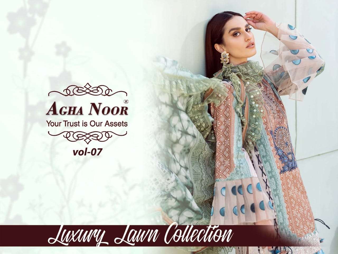 AGHA NOOR LUXURY LAWN COLLECTION VOL 7