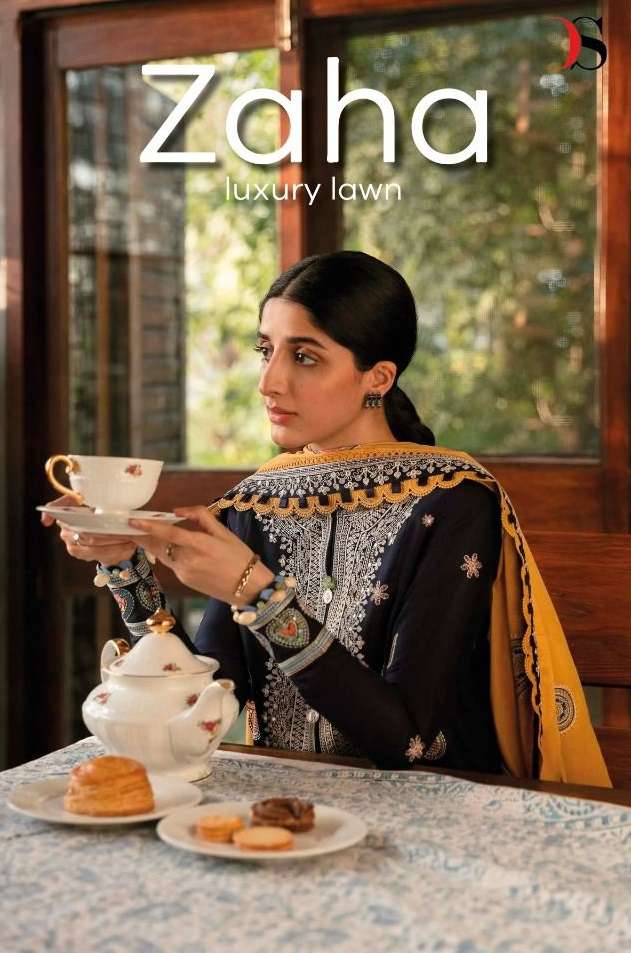 DEEPSY SUITS ZAHA LUXURY LAWN 