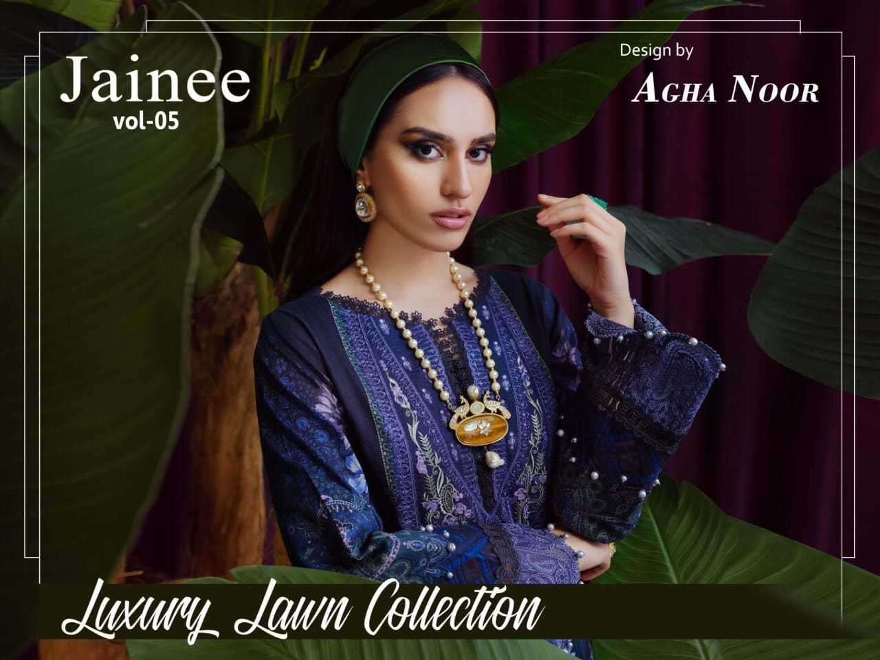 AGHA NOOR JAINEE VOL 5 LUXURY LAWN COLLECTION