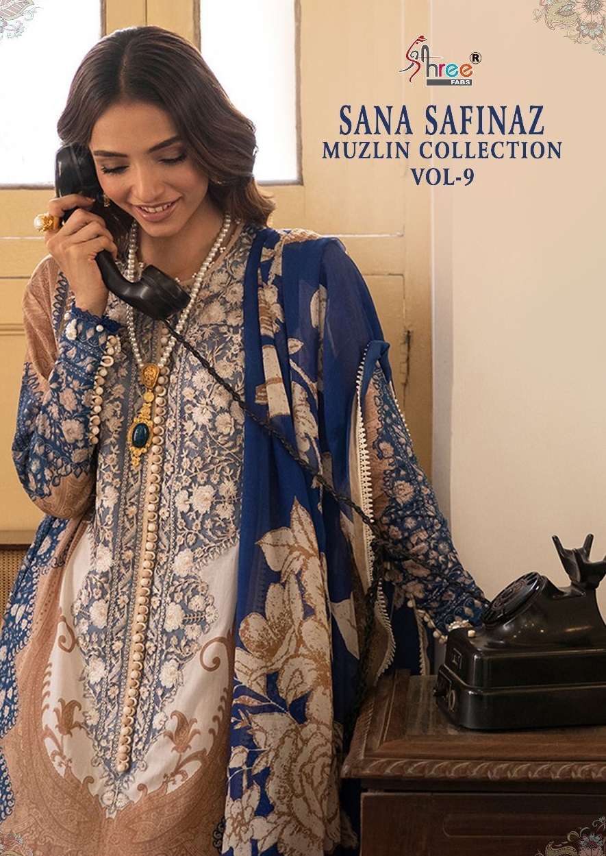 SHREE FABS SANA SAFINAZ MUZLIN COLLECTION VOL 9
