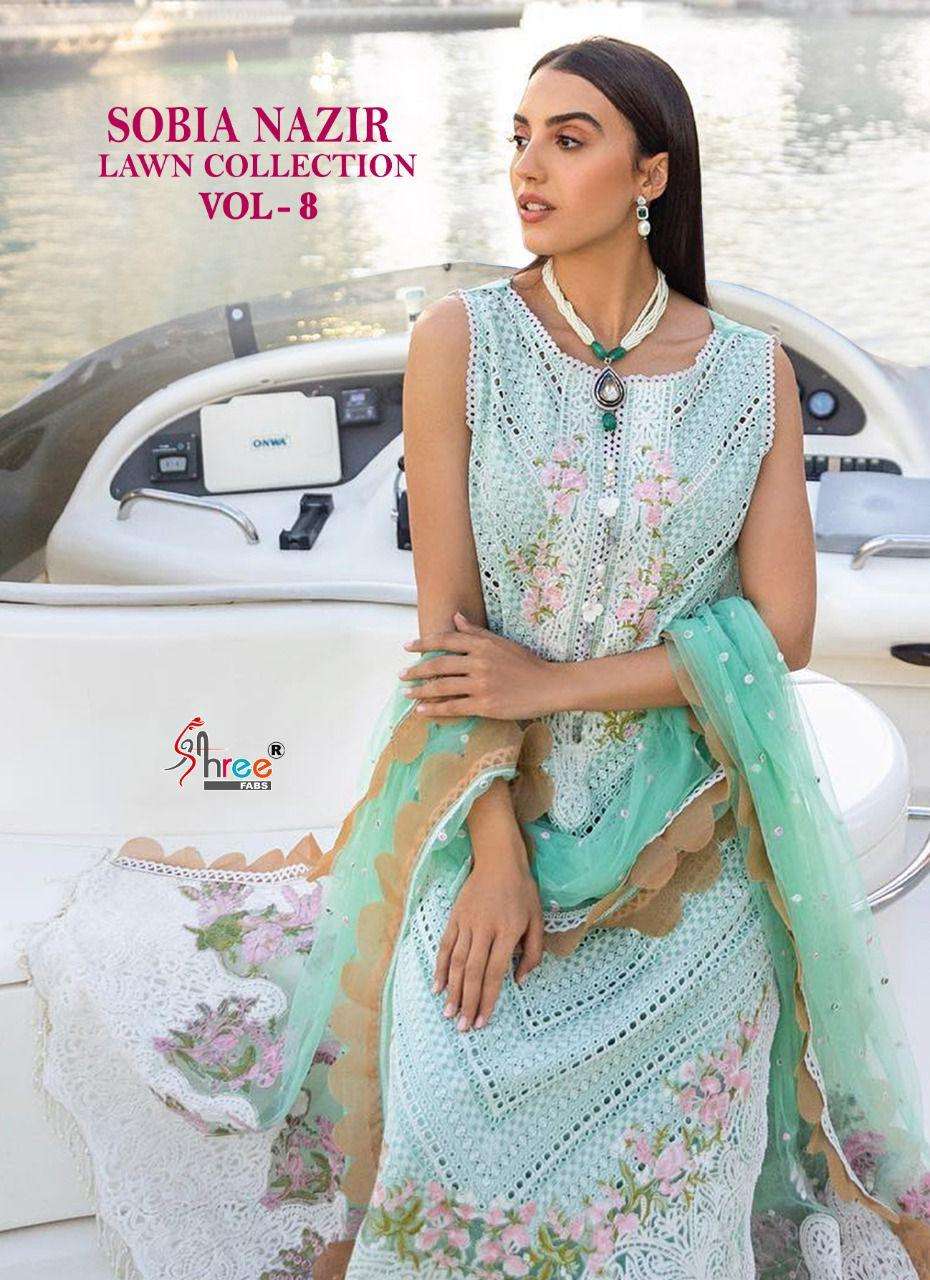 SHREE FABS SOBIA NAZIR LAWN COLLECTION VOL 8 