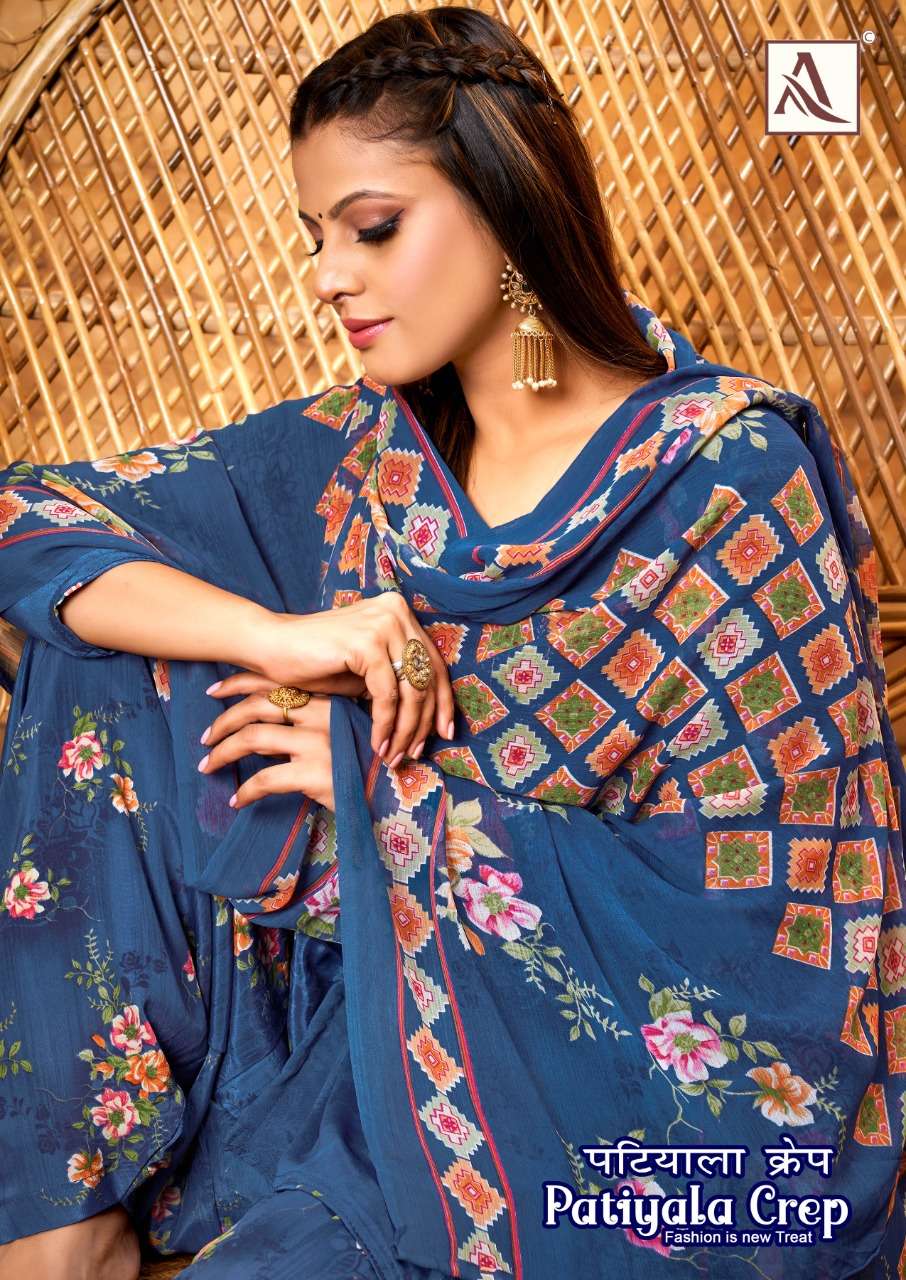 ALOK SUITS PATIYALA CREP