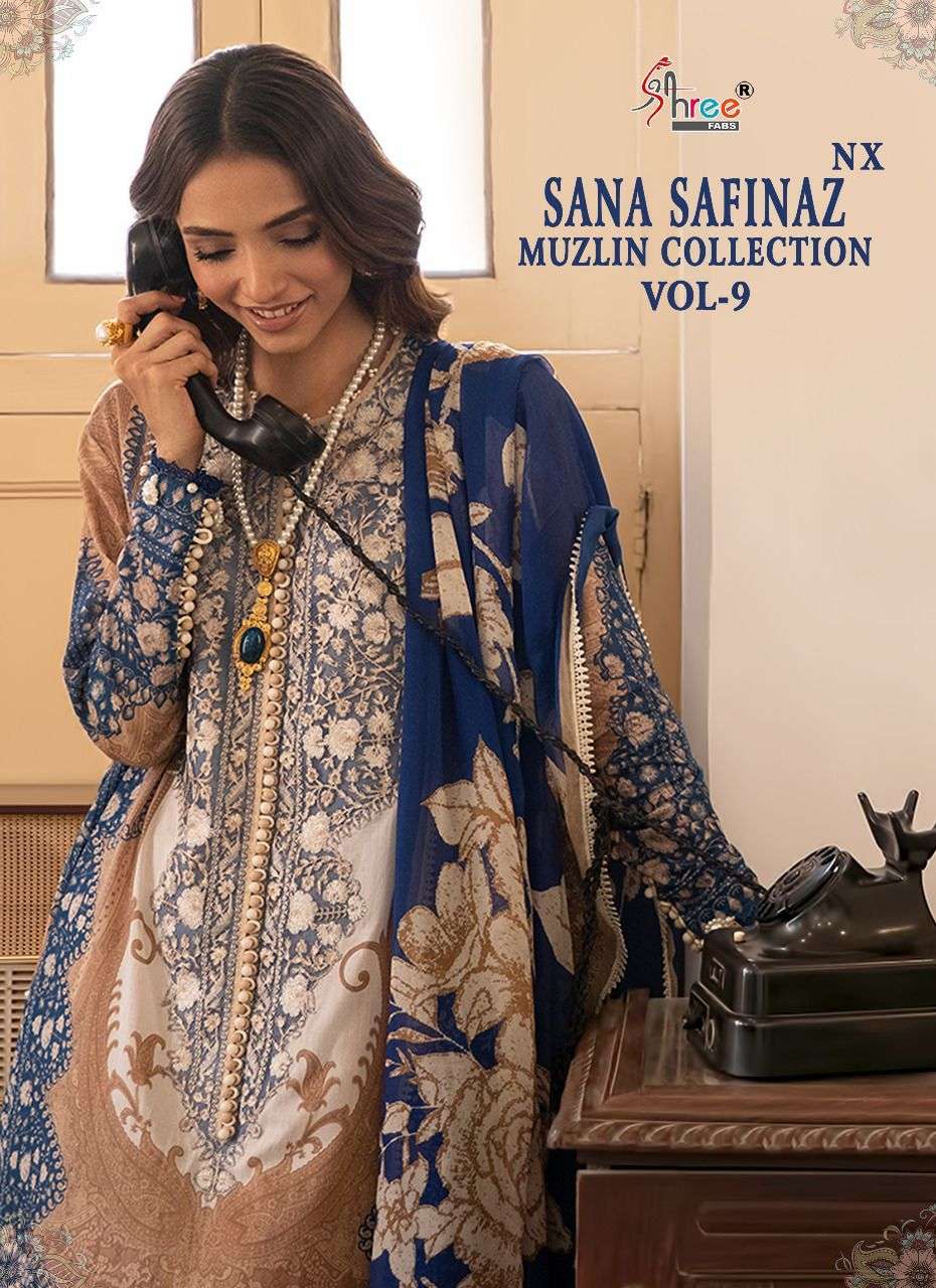 SHREE FABS SANA SAFINAZ MUZLIN COLLECTION VOL 9 NX