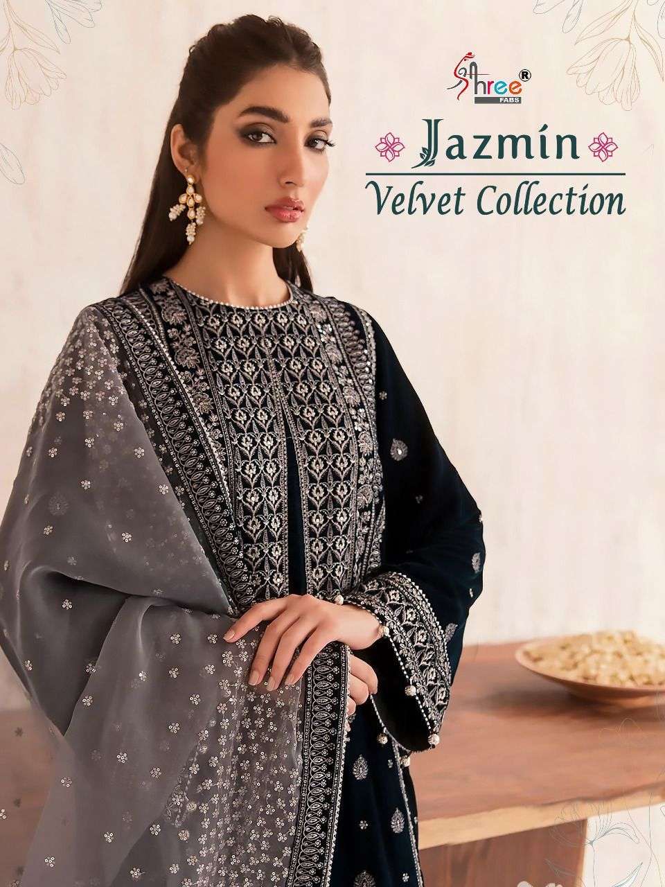 SHREE FABS JAZMIN VELVET COLLECTION