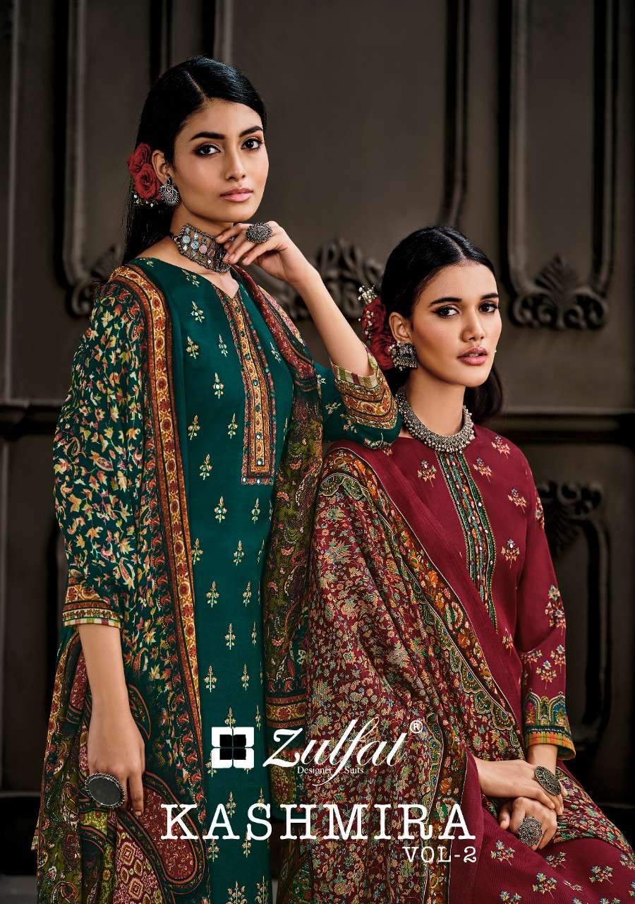 ZULFAT DESIGNER SUITS KASHMIRA VOL 2