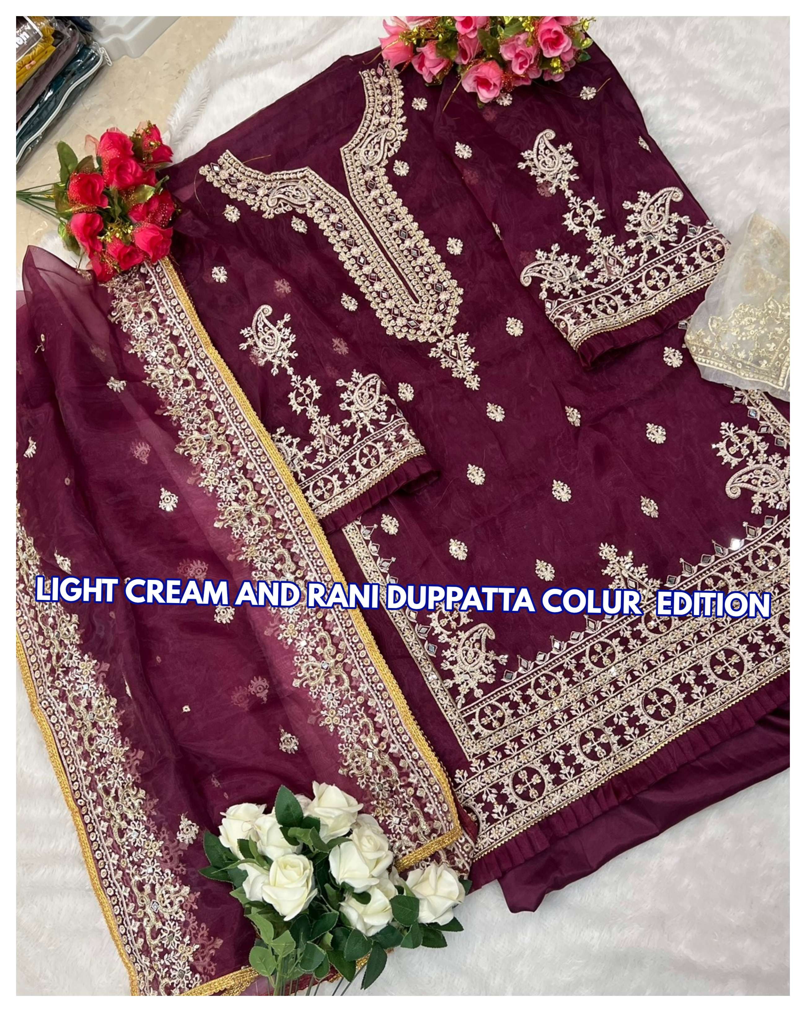 MEHBBOB TEX RANI DUPPTA COLUR EDITION 