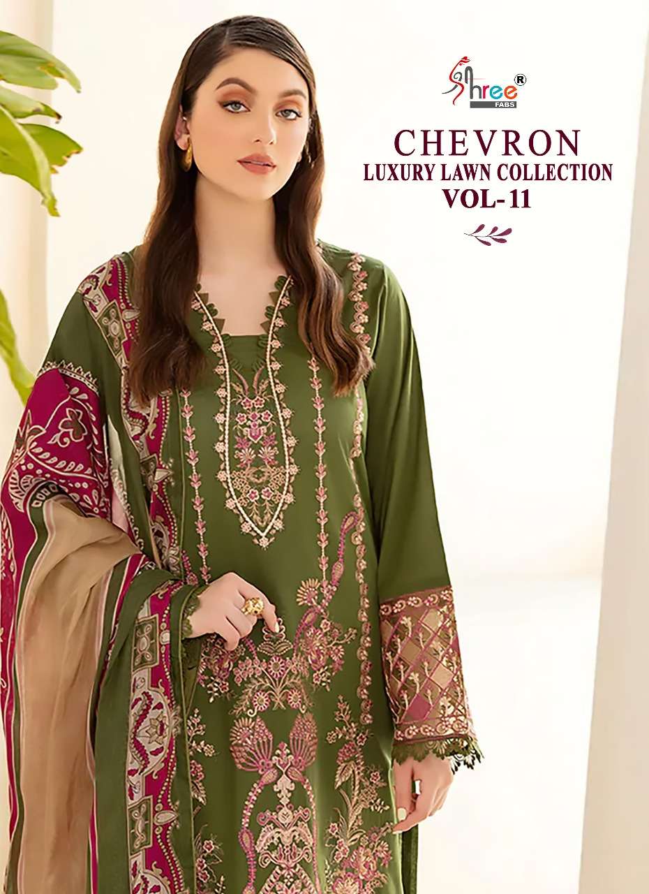 SHREE FABS CHEVRON LUXURY LAWN COLLECTION VOL 11 