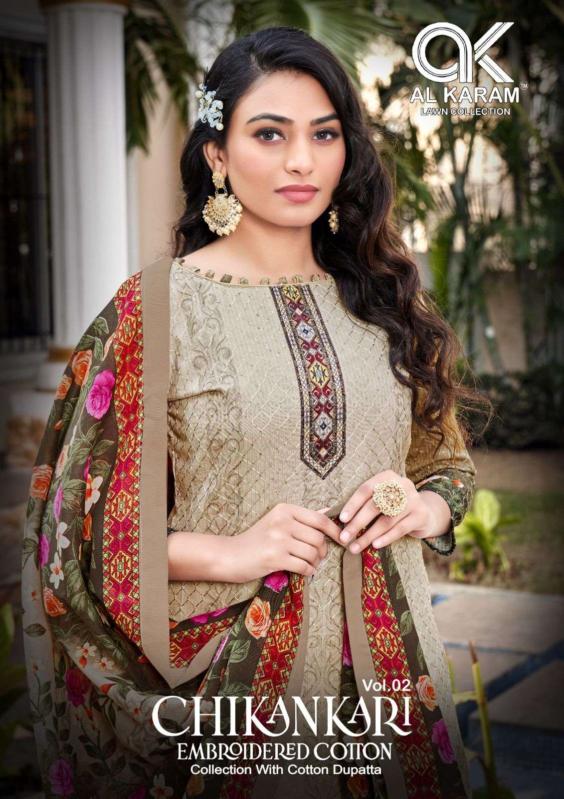 AL KARAM CHIKANKARI EMBROIDERED COTTON COLLECTION VOL 2