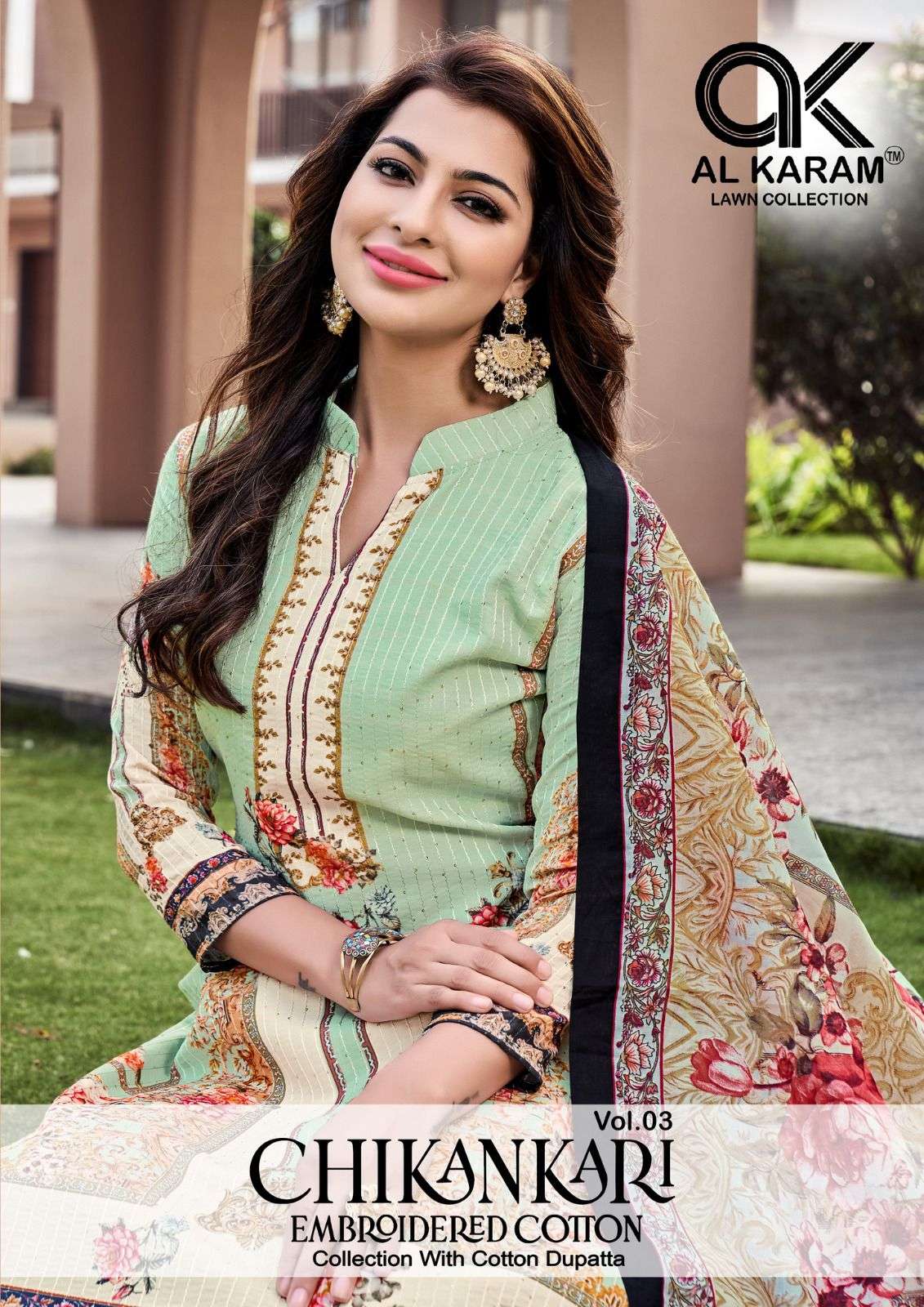 AL KARAM CHIKANKARI EMBROIDERED COTTON COLLECTION VOL 3