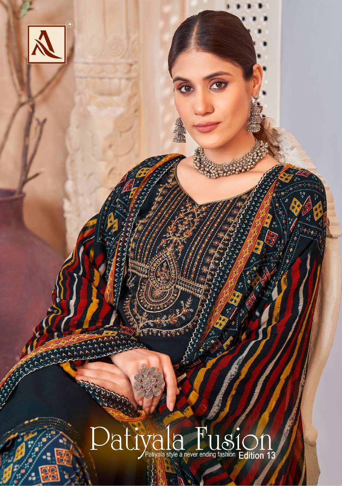 ALOK SUITS PATIYALA FUSION VOL 13