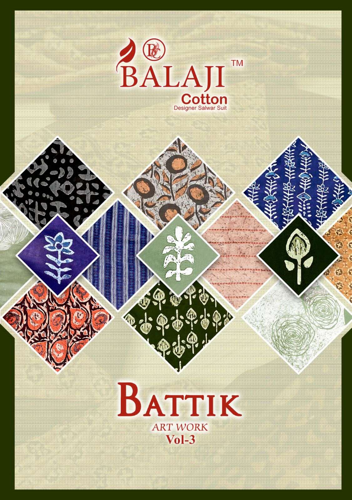 BALAJI COTTON BATTIK ART WORK VOL 3