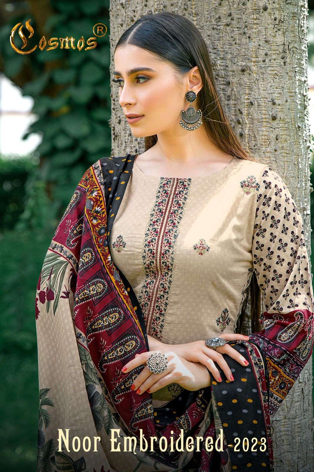 COSMOS FASHION NOOR EMBROIDERED