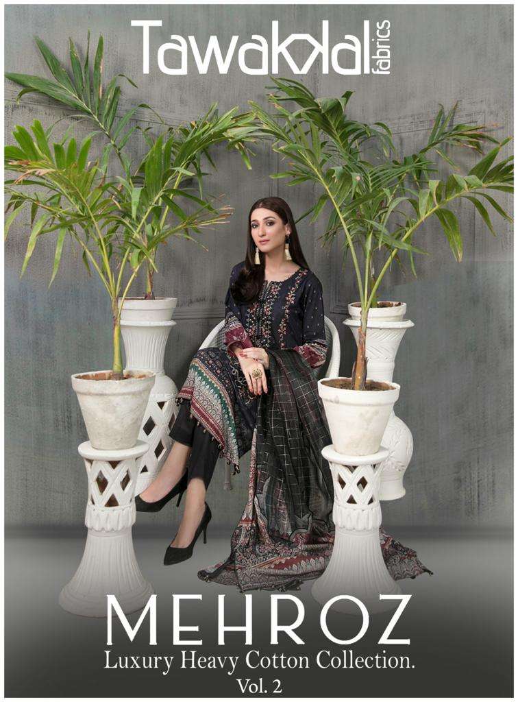 TAWAKKAL FABRICS MEHROZ  LUXURY HEAVY COTTON COLLECTION VOL 2