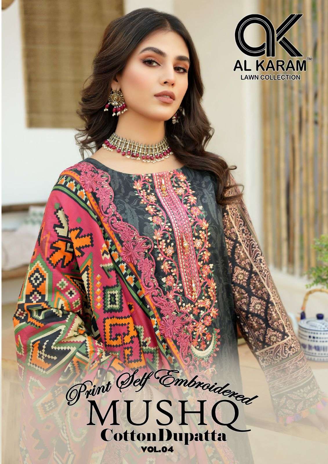 AL KARAM MUSHQ COTTON DUPATTA VOL 4 