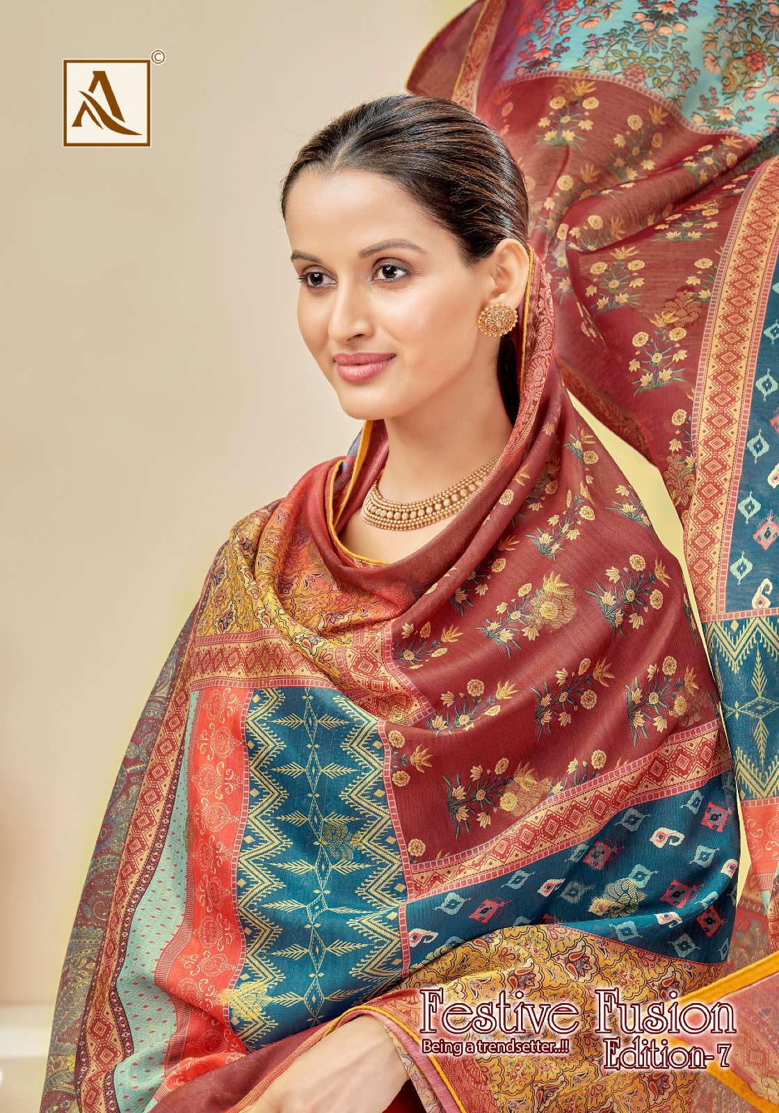 ALOK SUITS FESTIVE FUSION EDITION VOL 7 