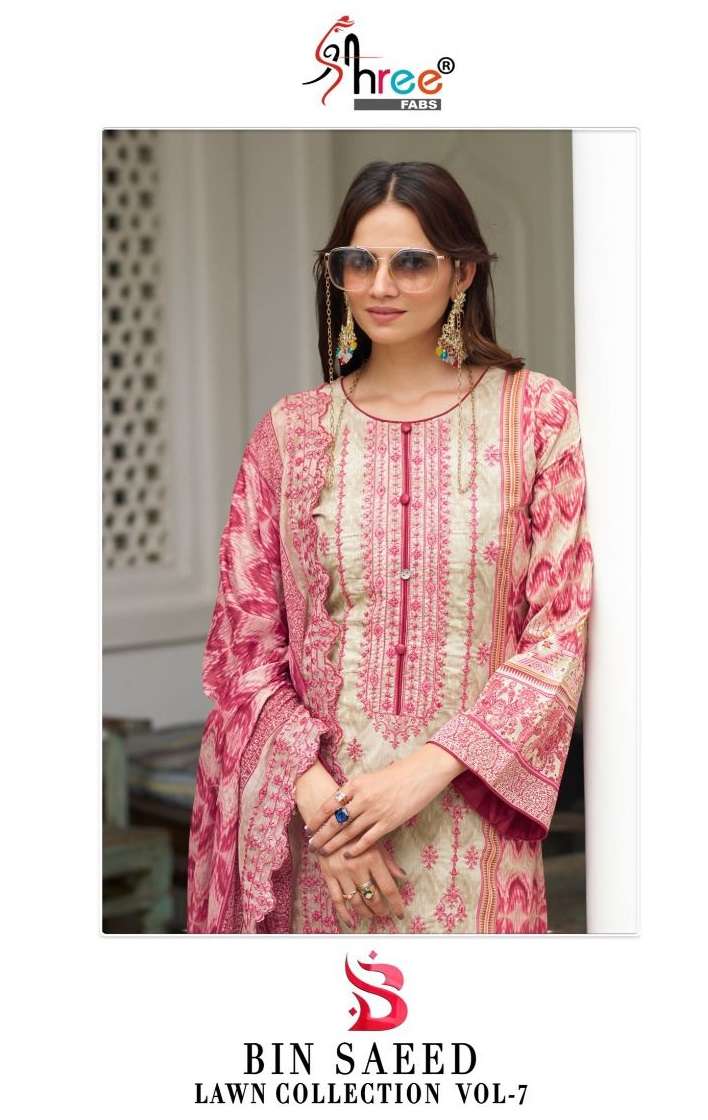 SHREE FABS BIN SAEED LAWN COLLECTION VOL 7 