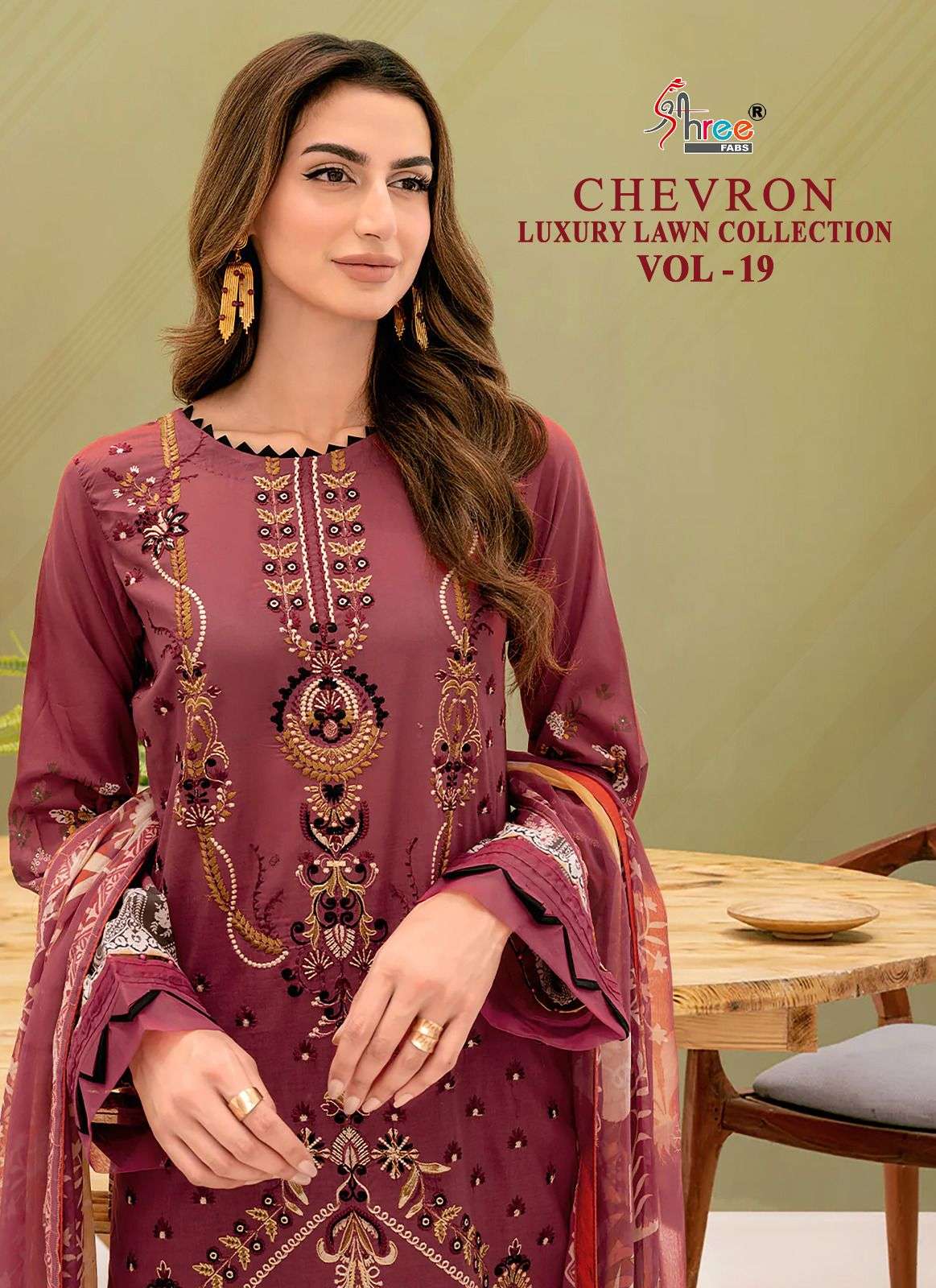 SHREE FABS CHEVRON LUXURY LAWN COLLECTION VOL 19 