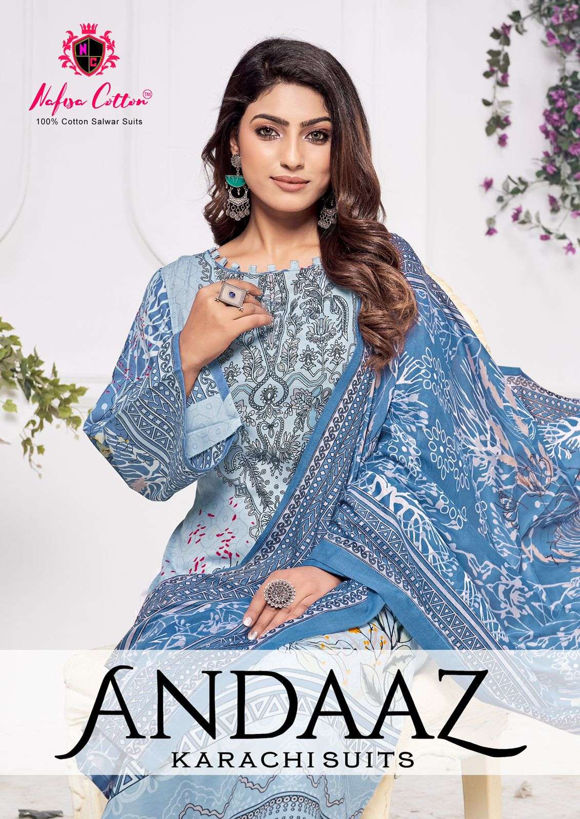 NAFISA COTTON ANDAAZ KARACHI SUITS