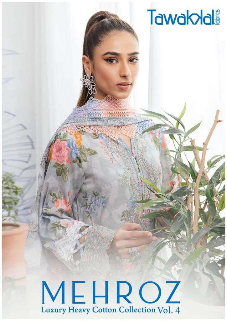 TAWAKKAL FABRICS MEHROZ LUXURY HEAVY COTTON COLLECTION VOL 4 