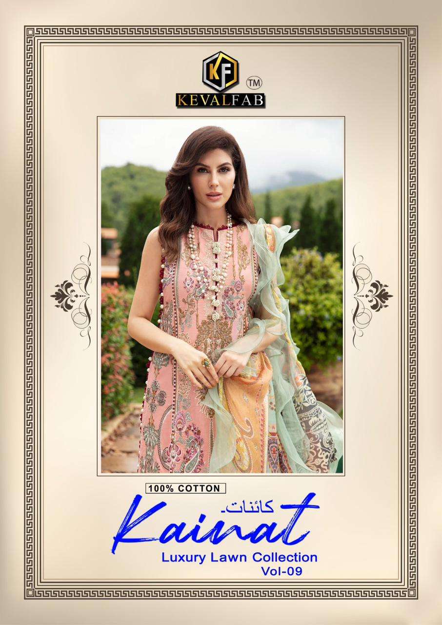 KEVAL FAB KAINAT LUXURY LAWN COLLECTION VOL 9