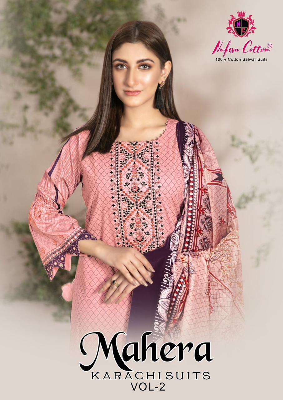 NAFISA COTTON MAHERA KARACHI SUITS VOL 2