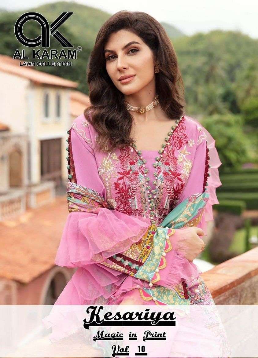 AL KARAM KESARIYA MAGIC IN PRINT VOL 10 READY MADE COLLECTION