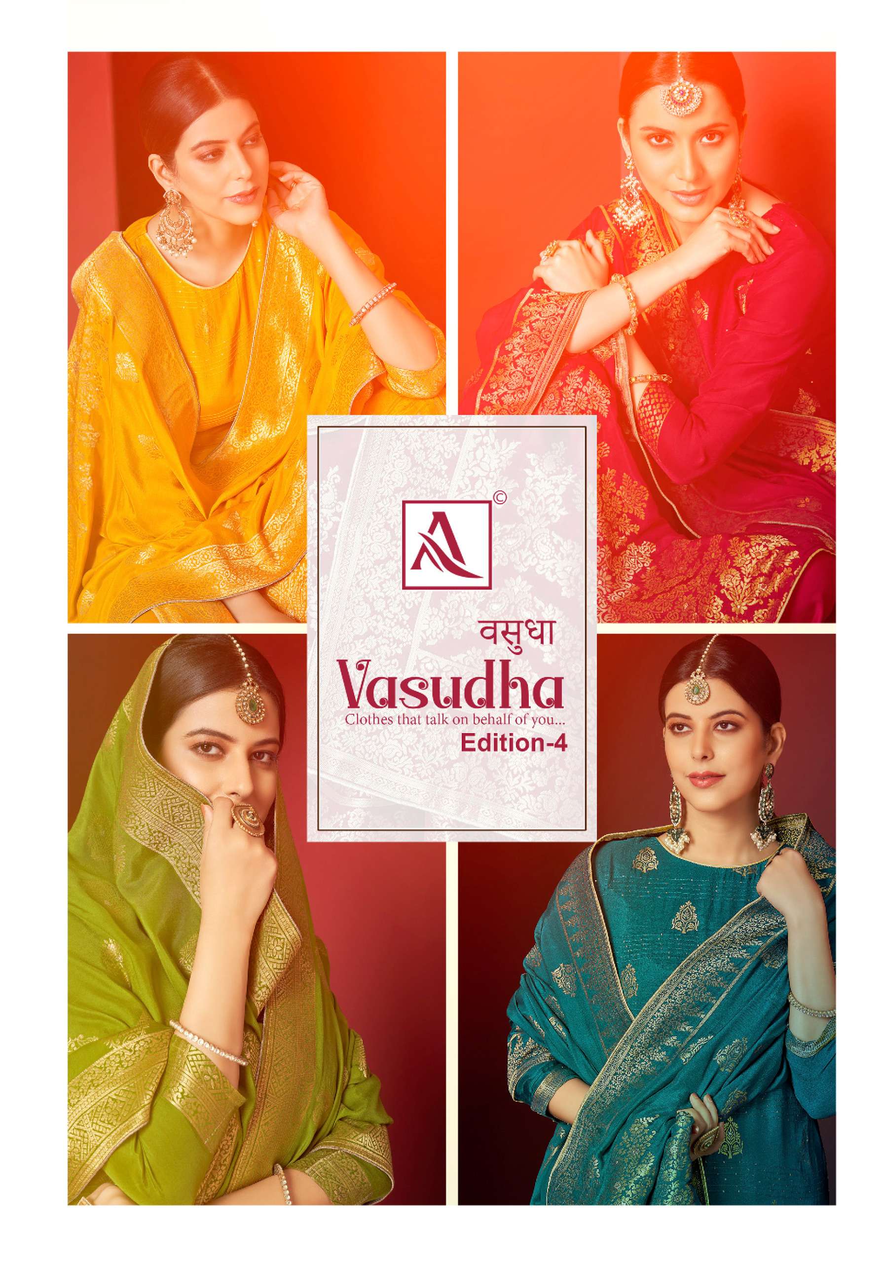 ALOK SUITS  VASUDHA EDITION 4 