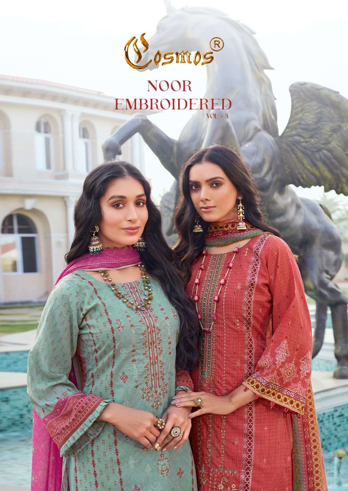 COSMOS FASHION NOOR EMBROIDERED VOL 3