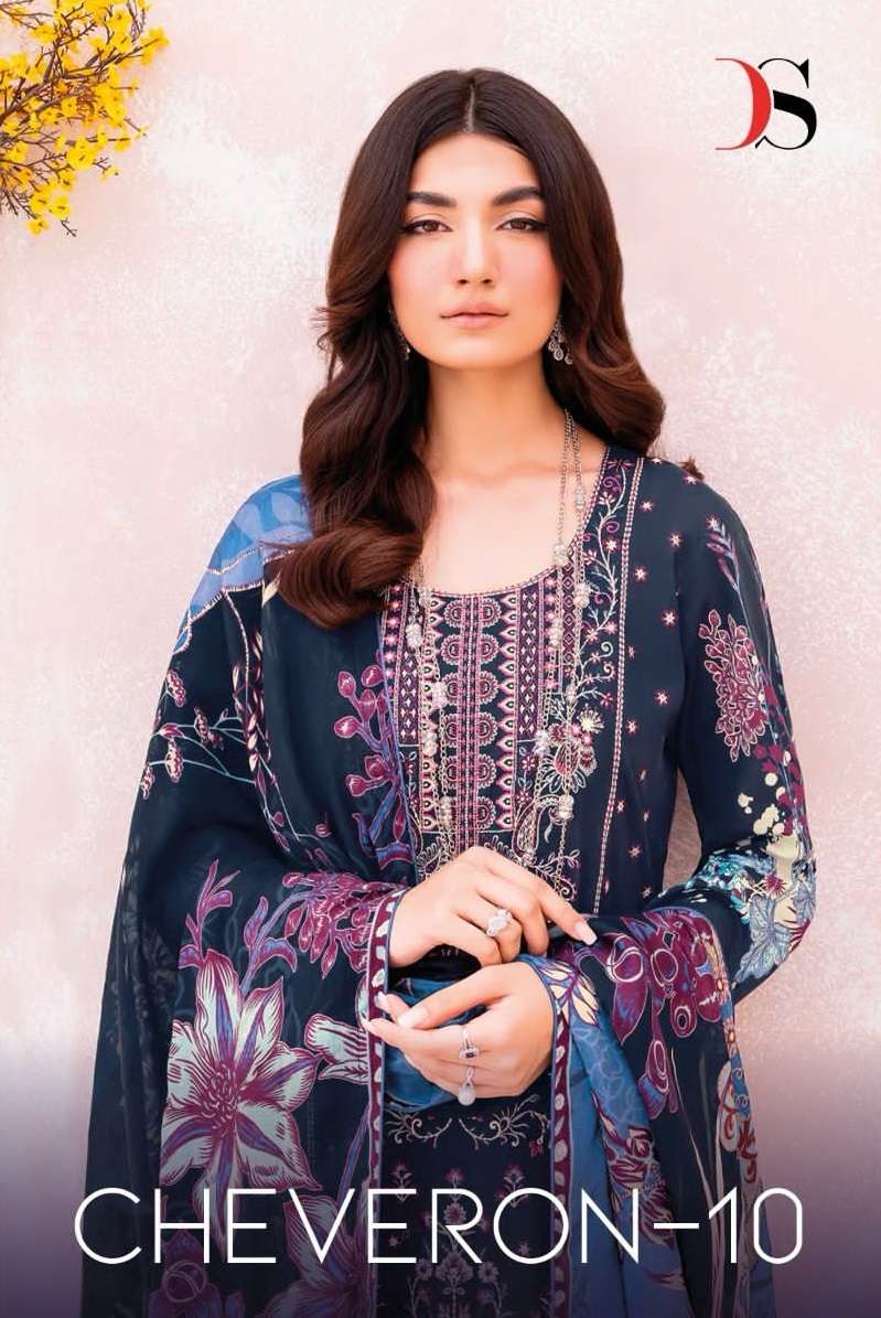 DEEPSY SUITS CHEVERON LAWN VOL 10