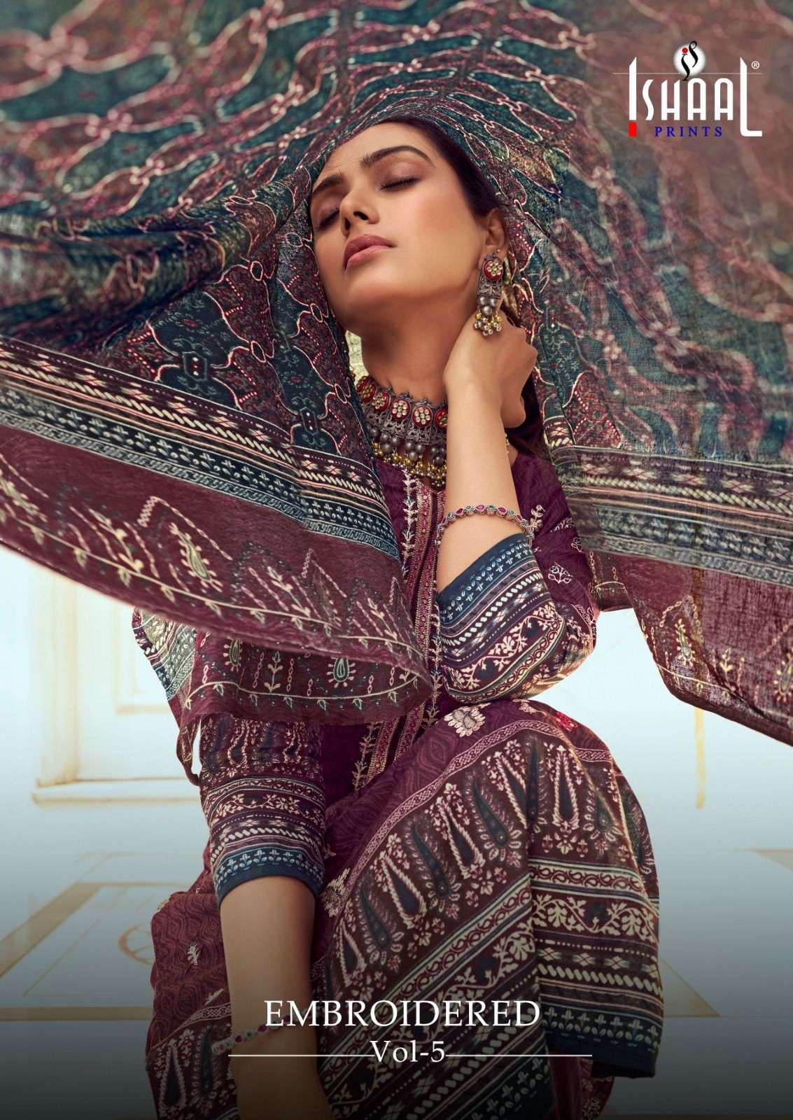 ISHAAL PRINTS EMBROIDERED VOL 5