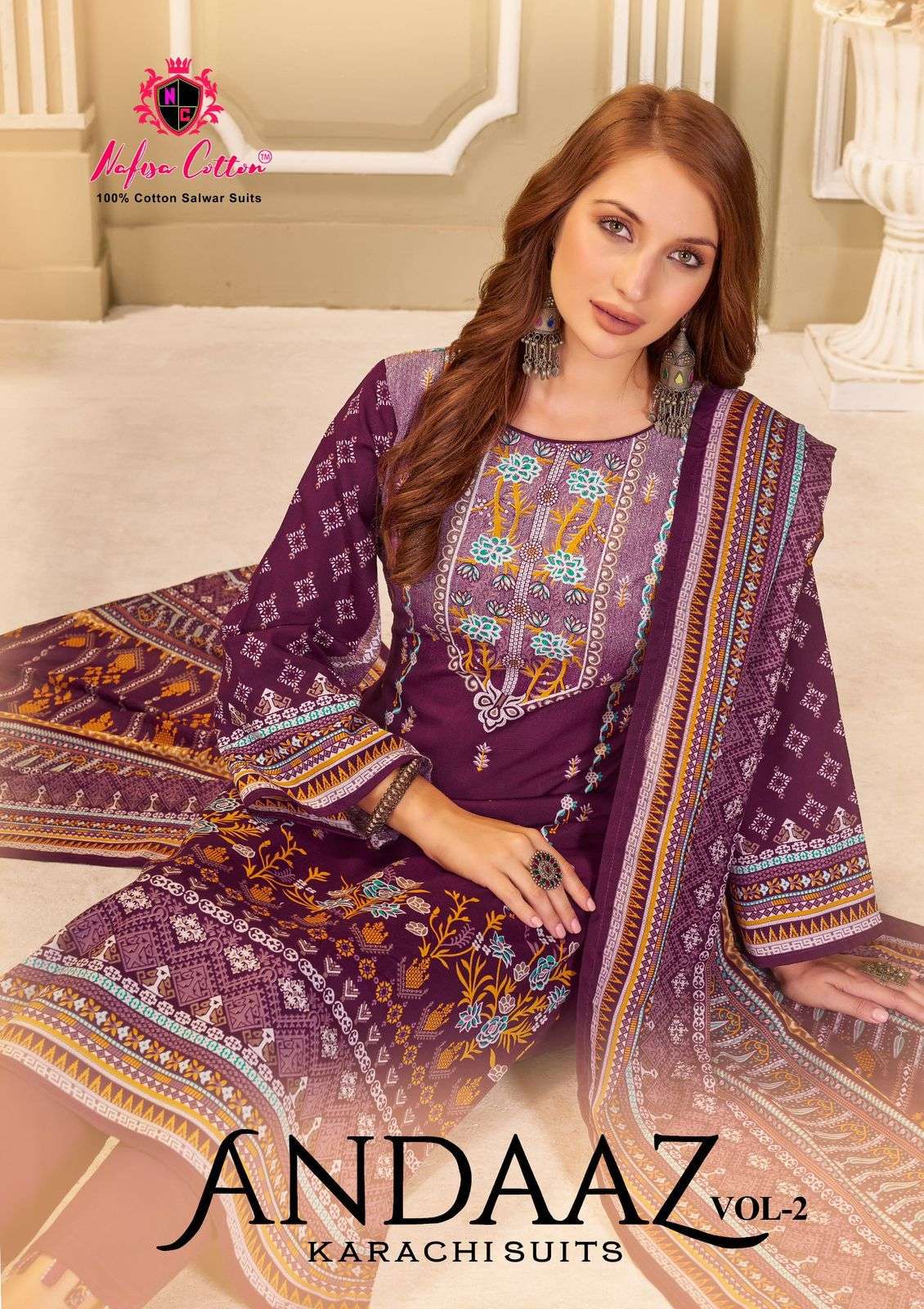 NAFISA COTTON ANDAAZ KARACHI SUITS VOL 2 