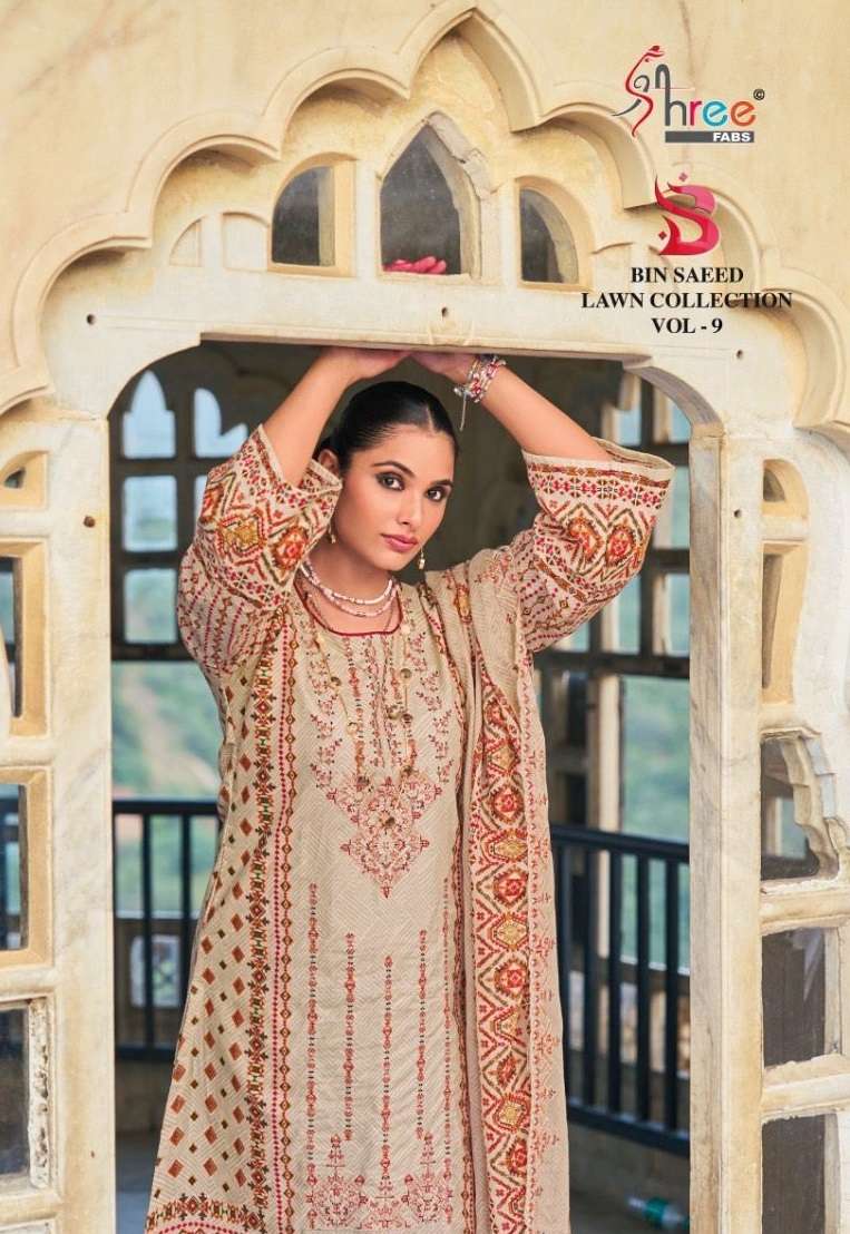 SHREE FABS BIN SAEED LAWN COLLECTION VOL 9