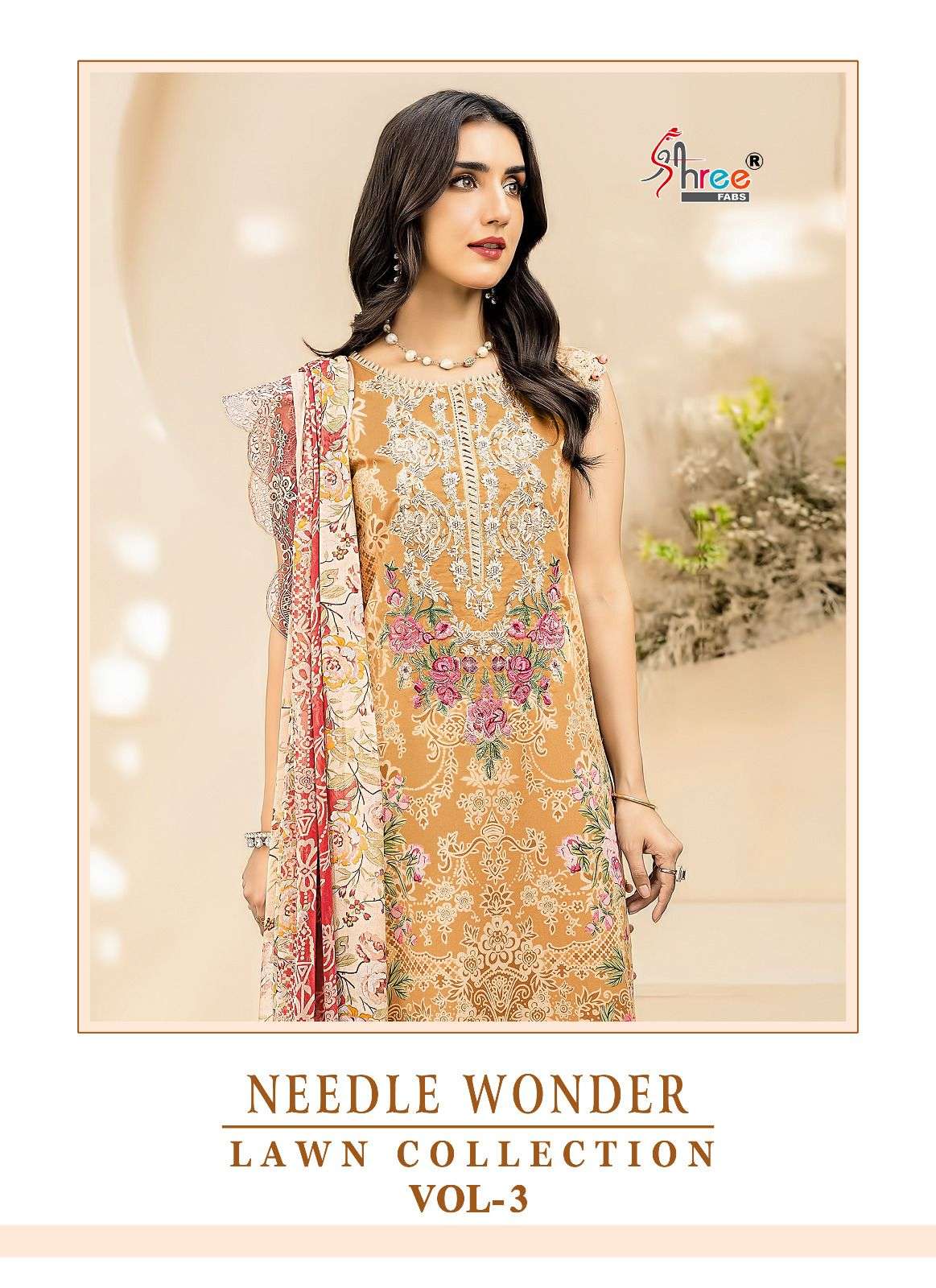 SHREE FABS NEEDLE WONDER  LAWN COLLECTION VOL 3