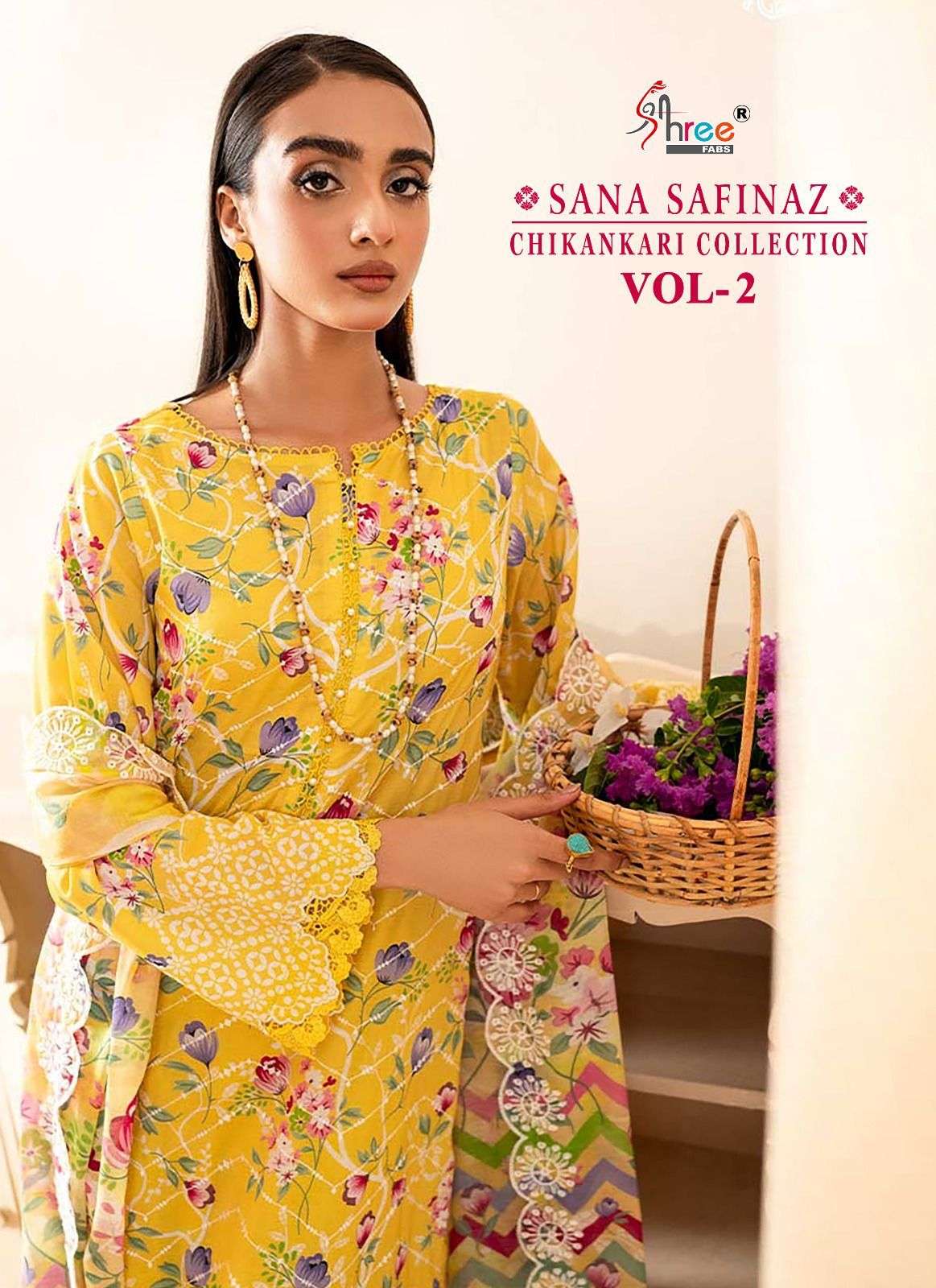 SHREE FABS SANA SAFINAZ CHIKANKARI COLLECTION VOL 2