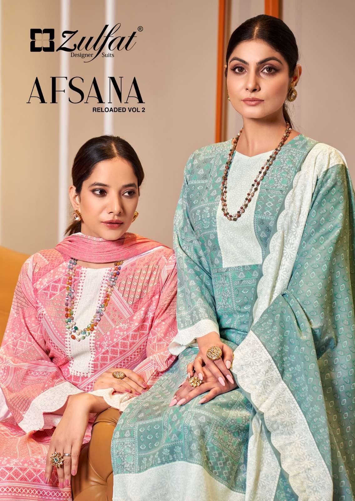 ZULFAT DESIGNER SUITS AFSANA RELOADED VOL 2
