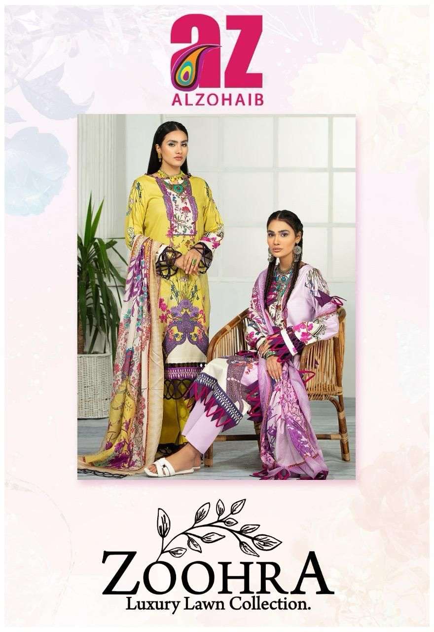 AL ZOHAIB ZOOHRA LUXURY LAWN COLLECTION 