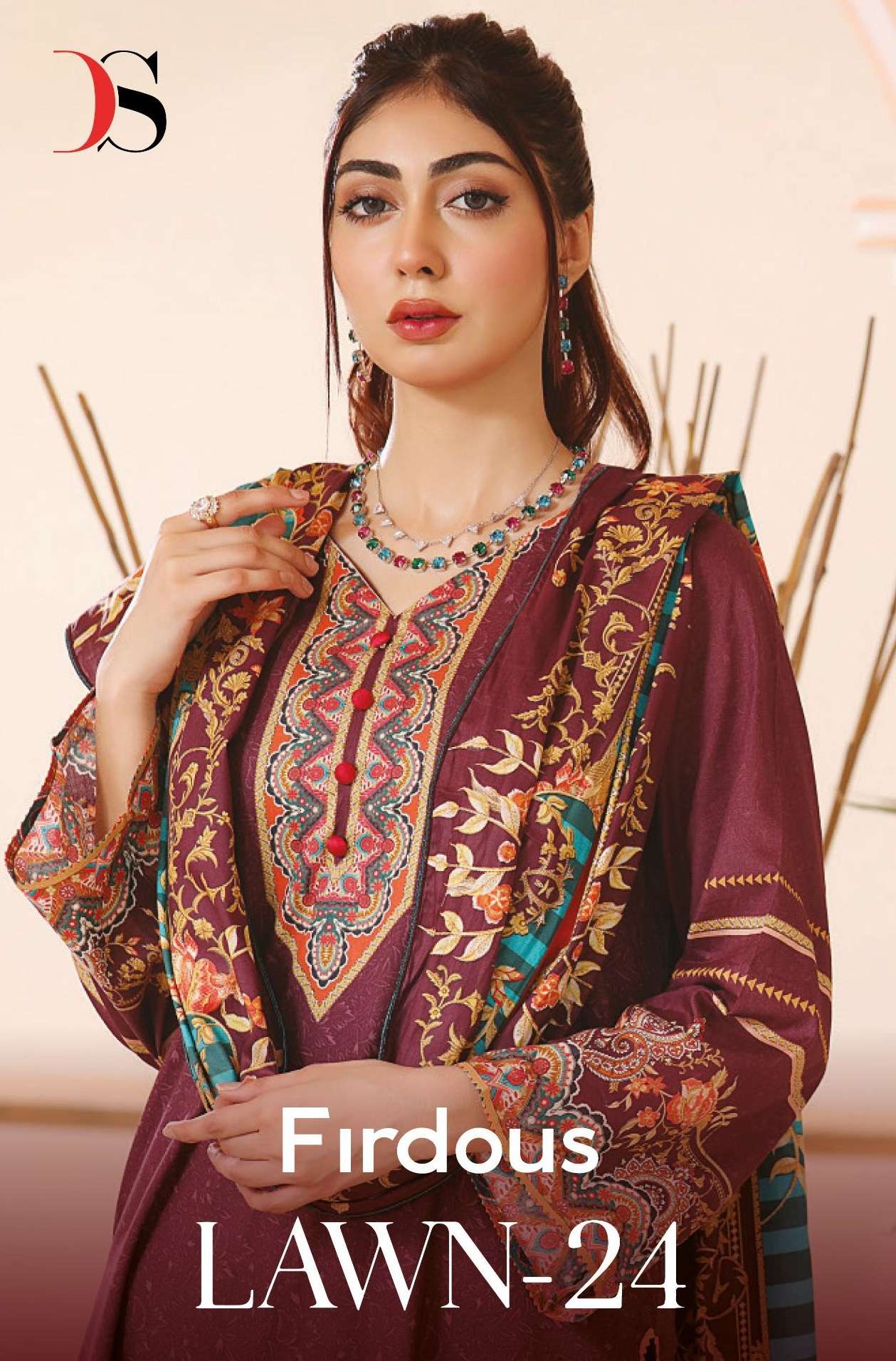 DEEPSY SUITS FIRDOUS LAWN 24