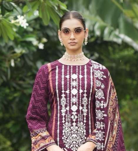 HAZEEL BIN SAEED LUXURY LAWN COLLECTION VOL 4 