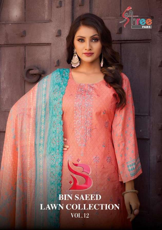 SHREE FABS BIN SAEED LAWN COLLECTION VOL 12 