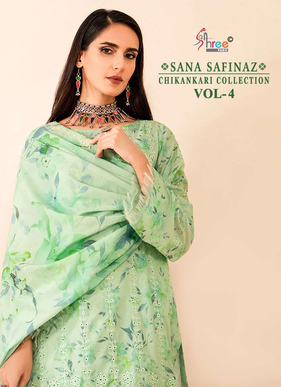 SHREE FABS SANA SAFINAZ CHIKANKARI COLLECTION VOL 4