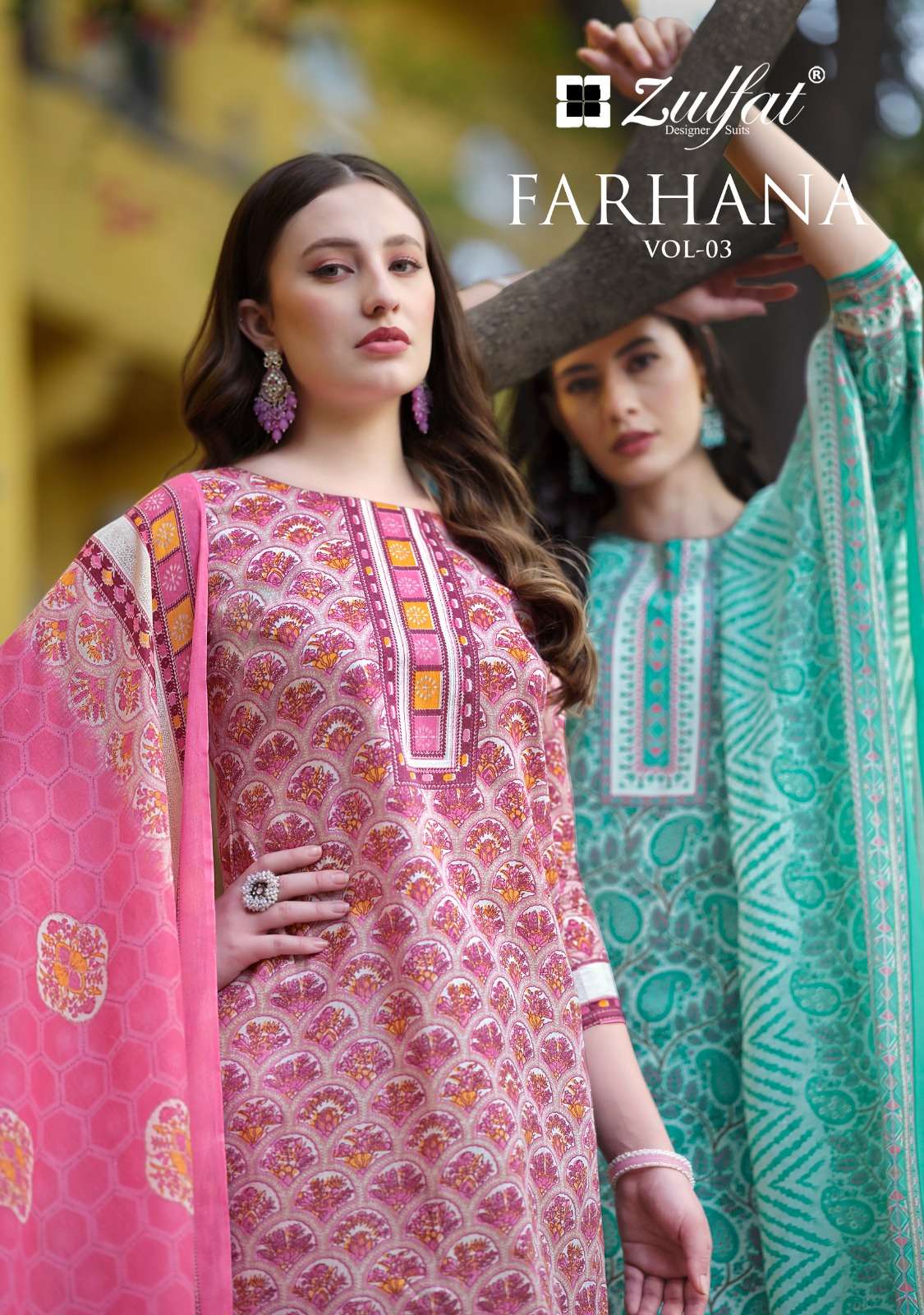 ZULFAT DESIGNER SUITS FARHANA VOL 3 