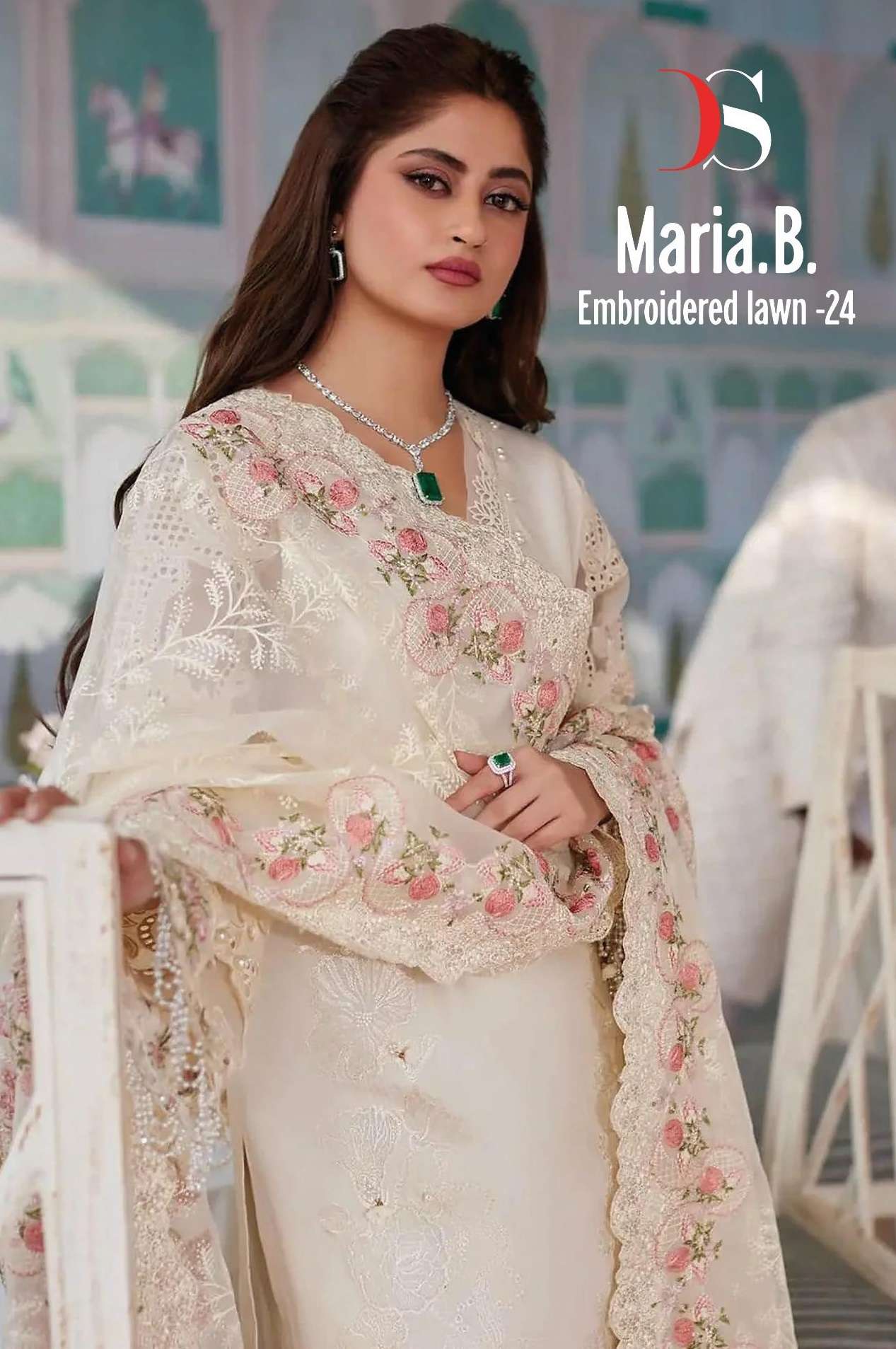 DEEPSY SUITS MARIA B EMBROIDERED LAWN 24