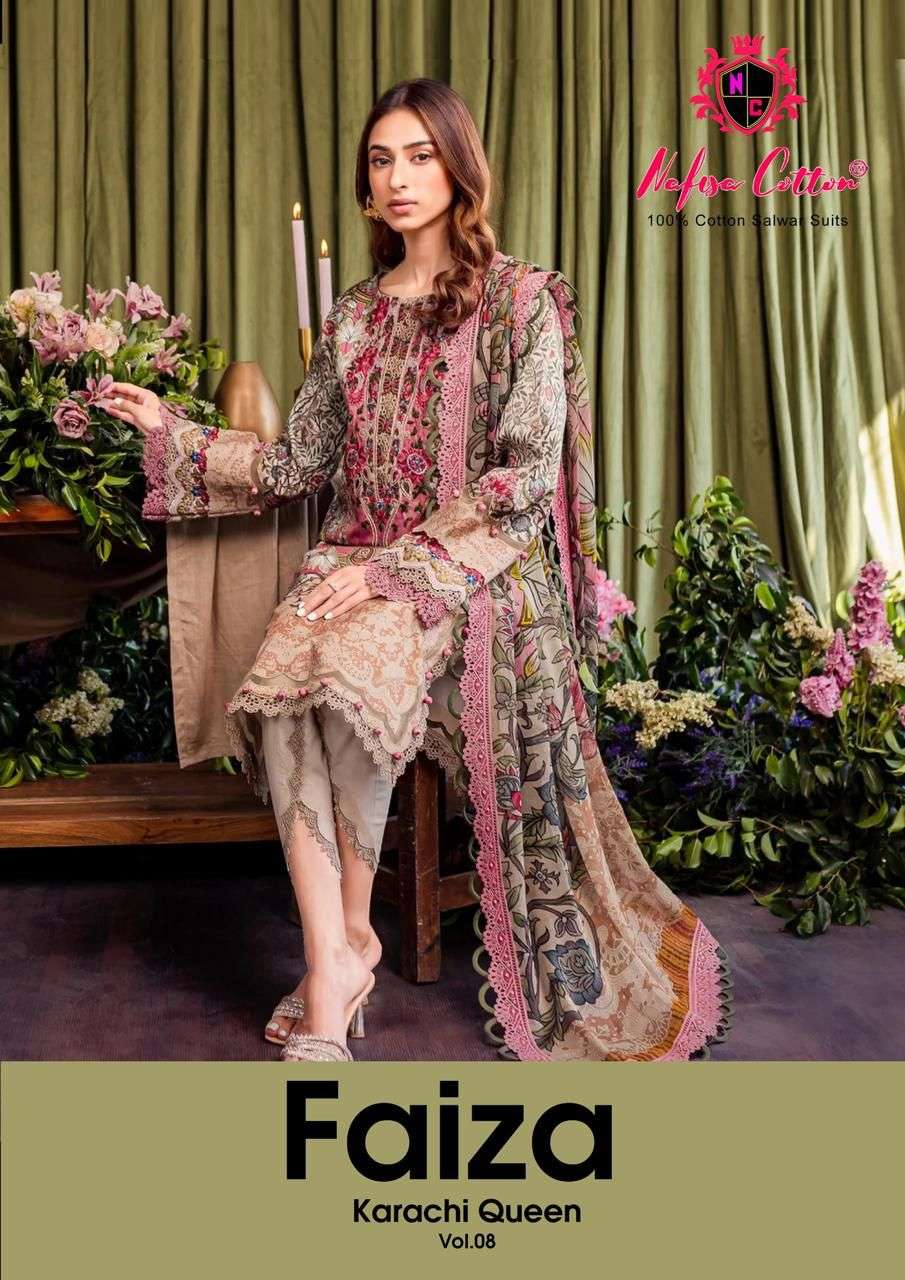 NAFISA COTTON FAIZA KARACHI QUEEN VOL 8