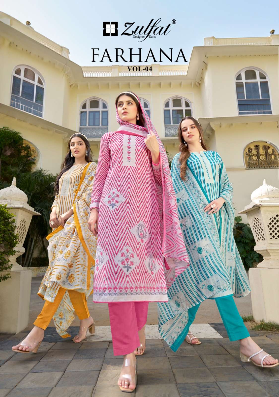 ZULFAT DESIGNER SUITS FARHANA VOL 4 