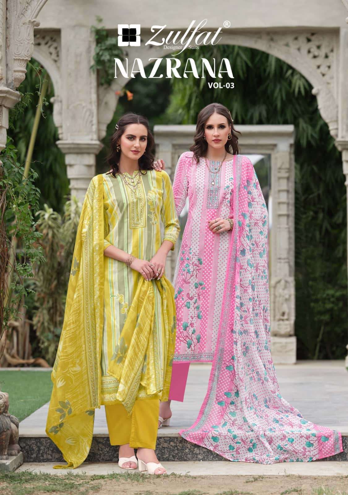 ZULFAT DESIGNER SUITS NAZRANA VOL 3