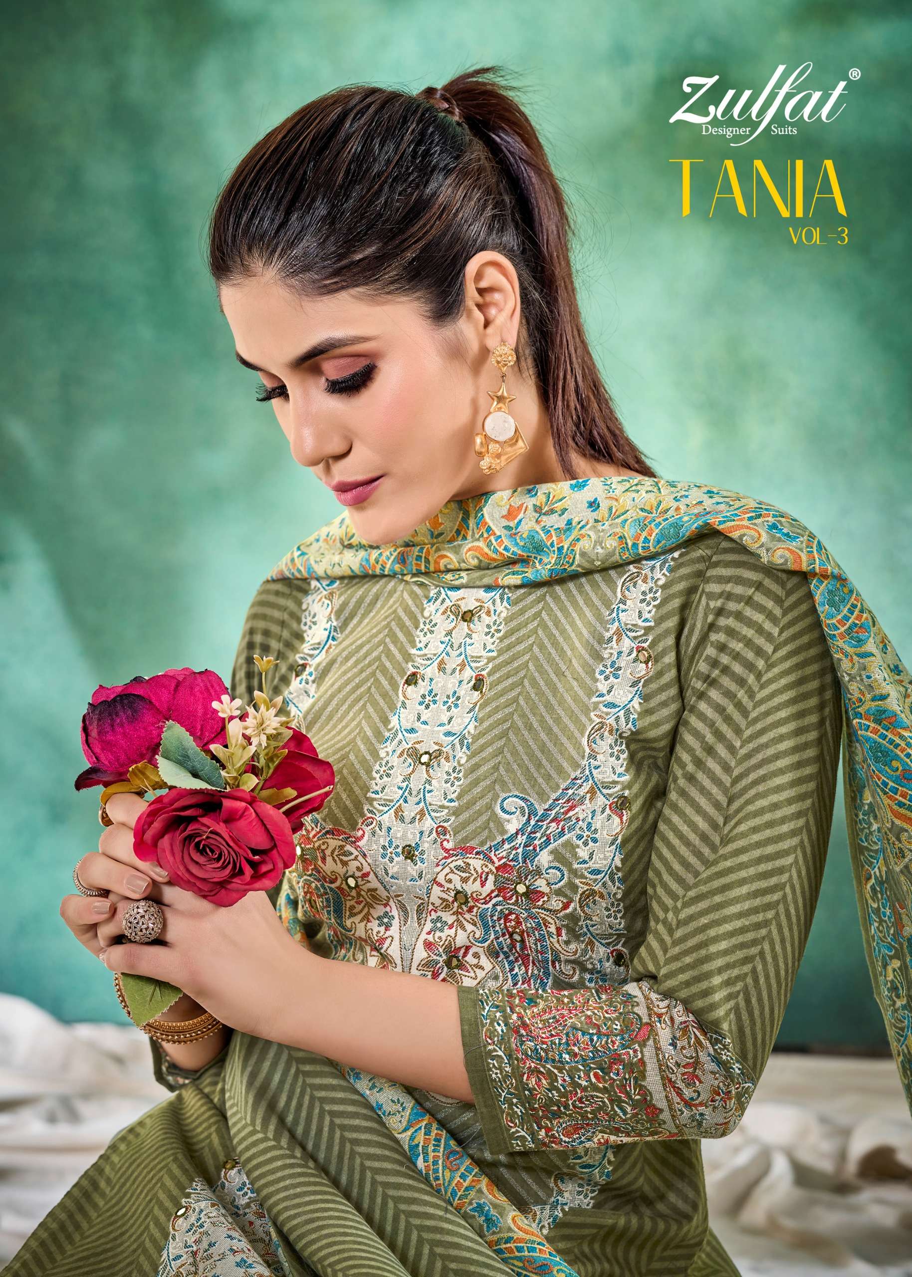 ZULFAT DESIGNER SUITS TANIA VOL 3 