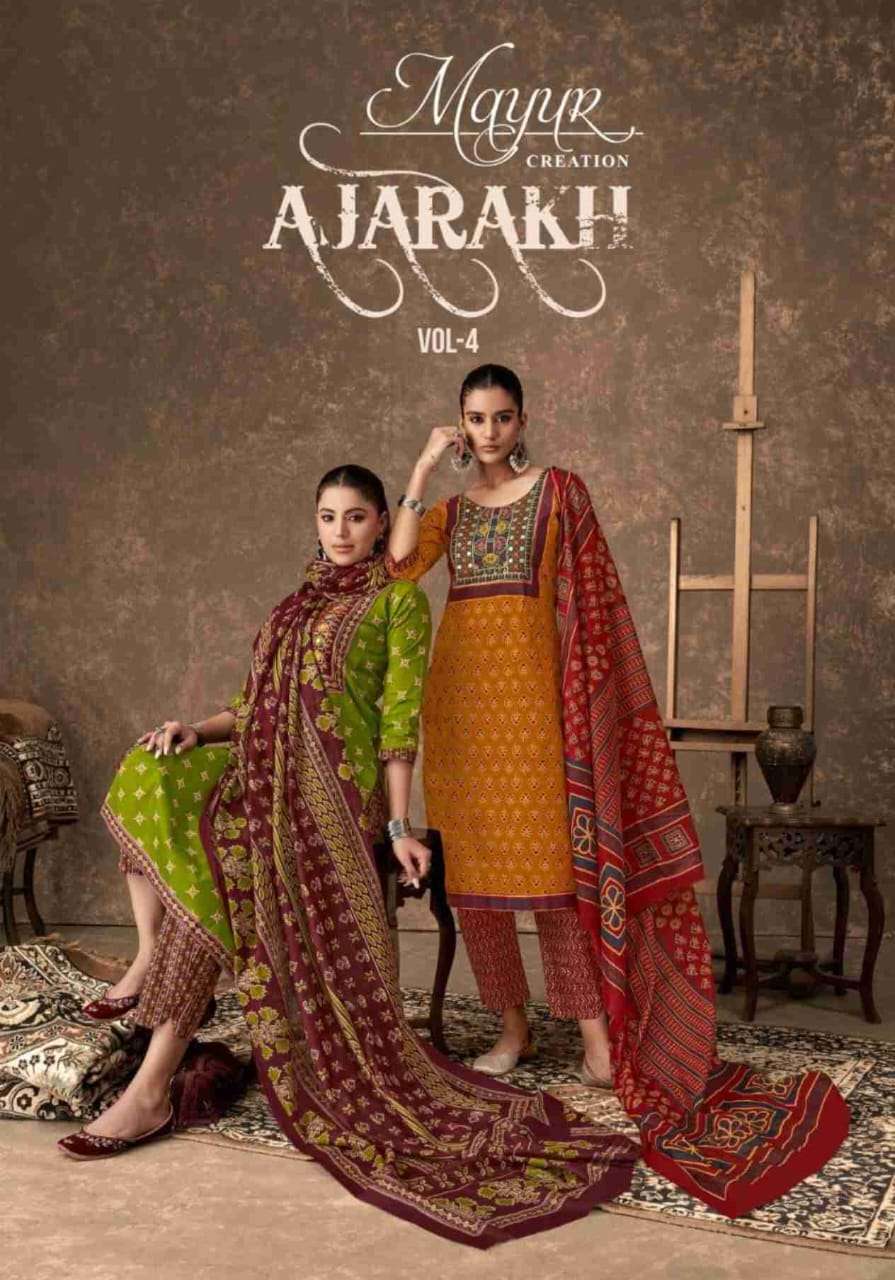 MAYUR CREATION AJARAKH VOL 4 READY MADE COLLECTION