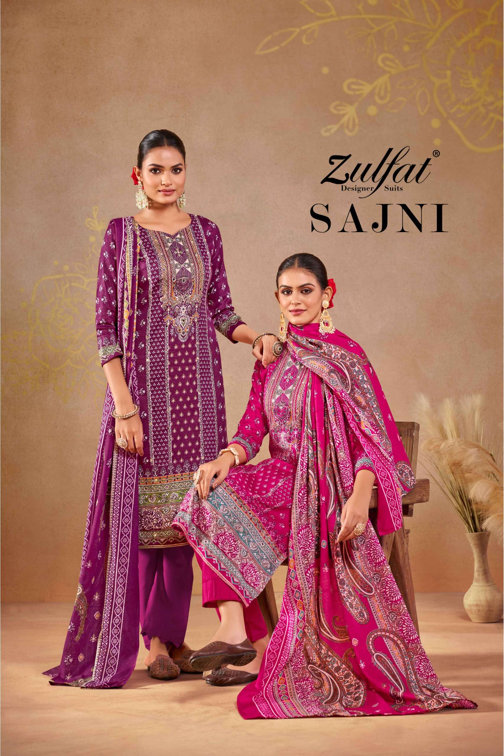 ZULFAT DESIGNER SUITS SAJNI