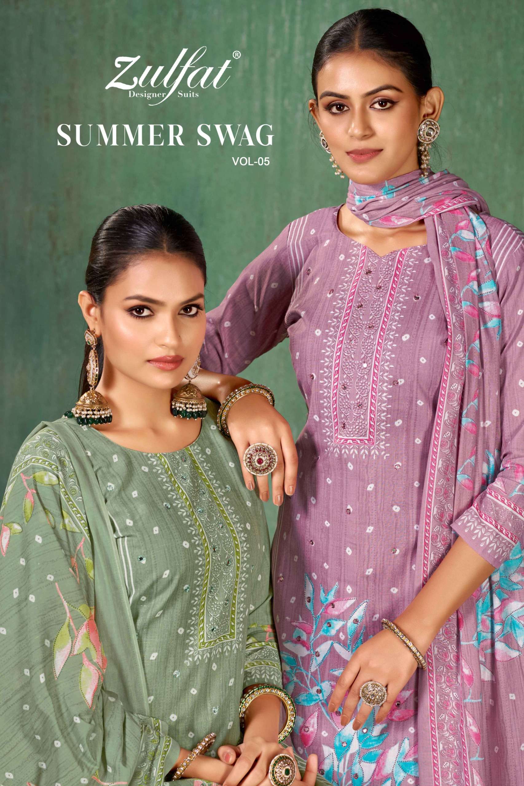 ZULFAT DESIGNER SUITS SUMMER SWAG VOL 5