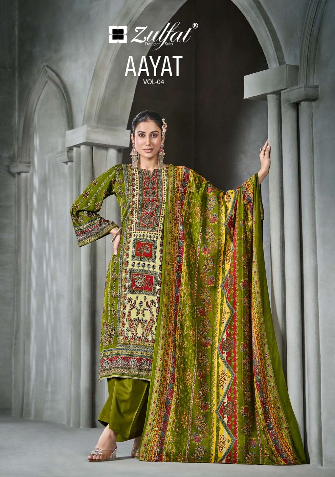 ZULFAT DESIGNER SUITS AAYAT VOL 4 
